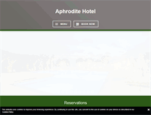 Tablet Screenshot of aphrodite-hotel-lesvos.com
